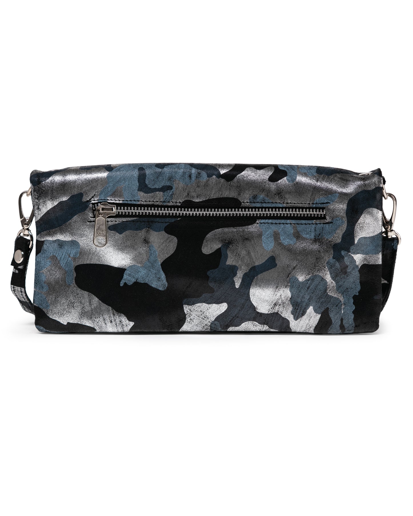 Crystal Crossbody Bag: Black Silver Camouflage