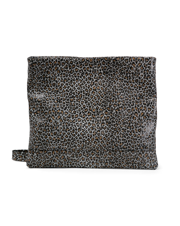 Mollie Cross-Body Convertible Clutch: Mini Black Leopard