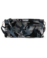 Crystal Crossbody Bag: Black Silver Camouflage