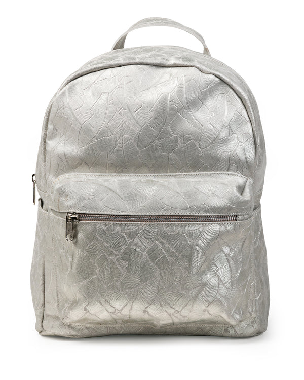 Kay Backpack: Silver Feathers