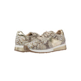 Holly Fashion Sneakers: Camel Snake
