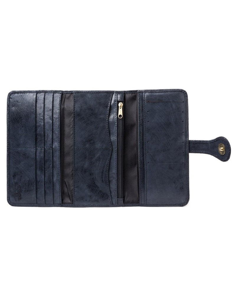 Mila Trifold Wallet: Navy