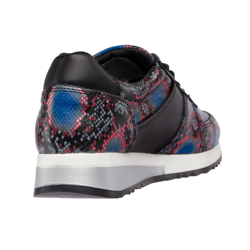 Holly Fashion Sneakers: Rattlesnake Blue