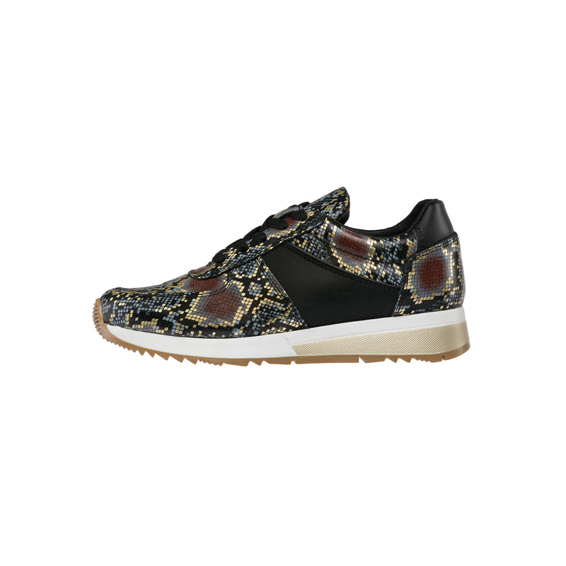 Holly Fashion Sneakers: Rattlesnake Gold