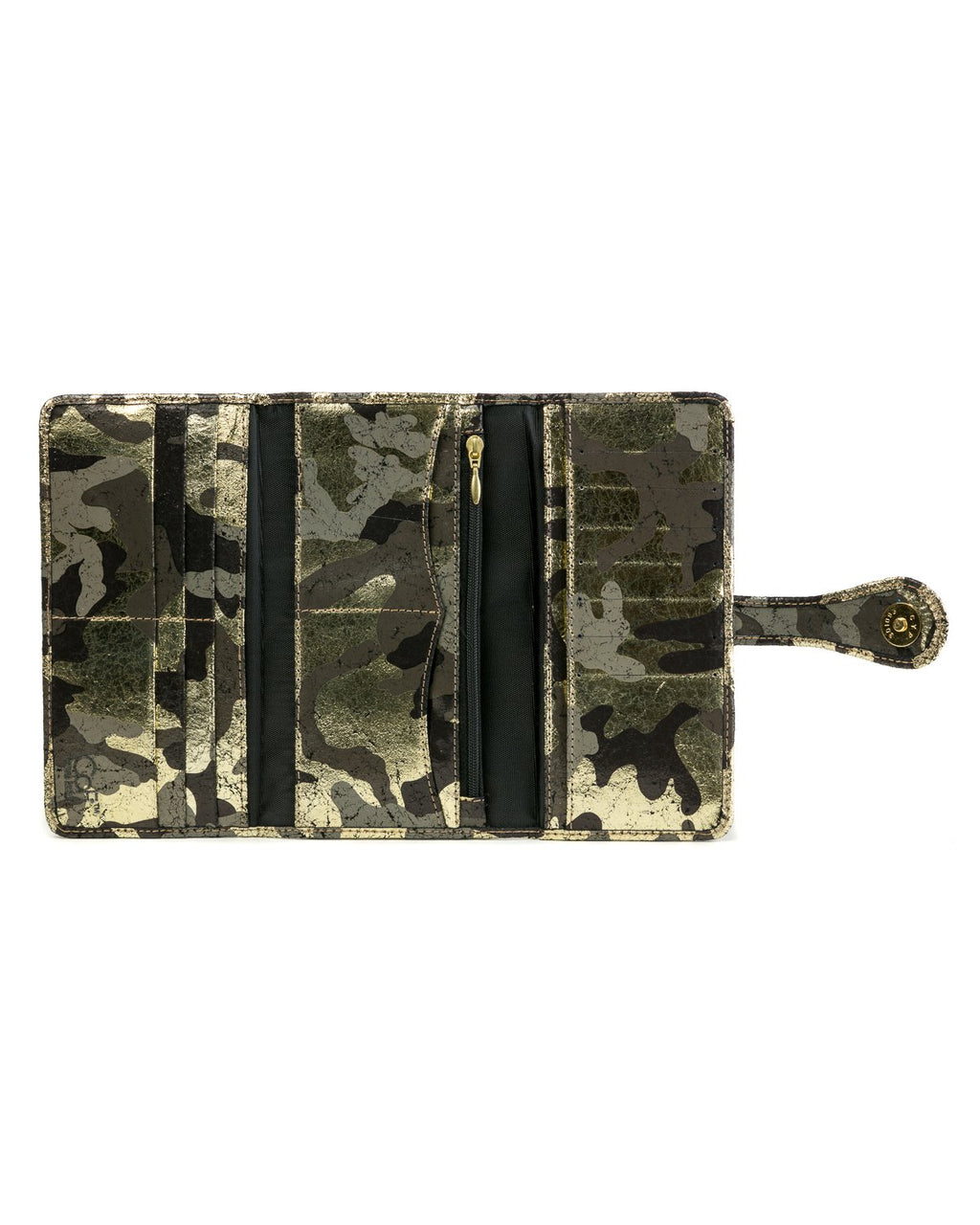 Mila Trifold Wallet: Black Gold Camouflage – CoFi Leathers
