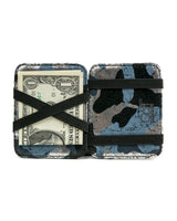 Magic Wallet: Black Silver Camouflage