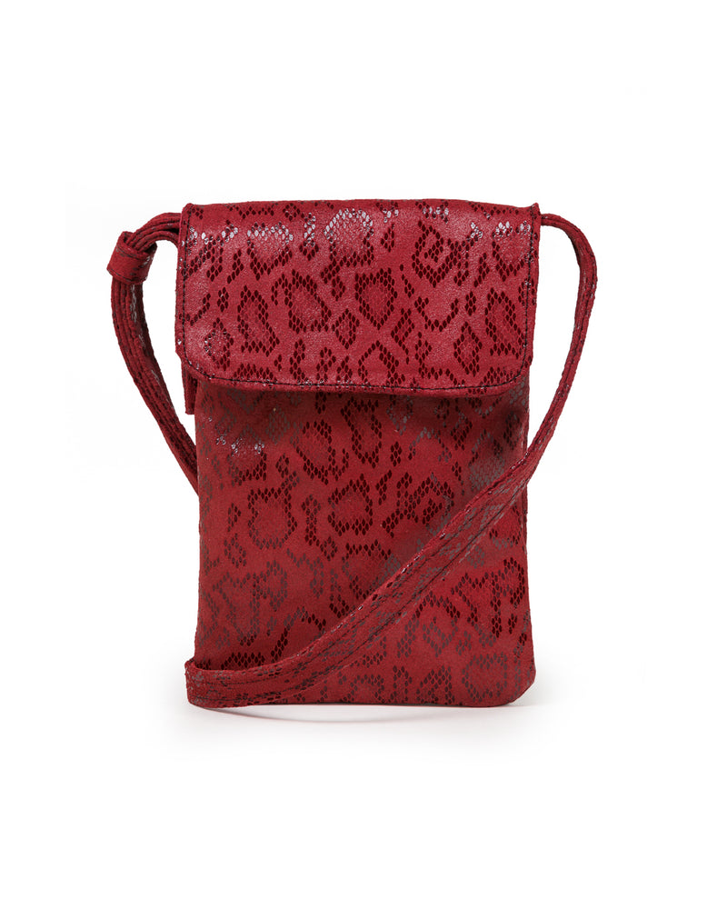 Penny Phone Bag: Red Anaconda